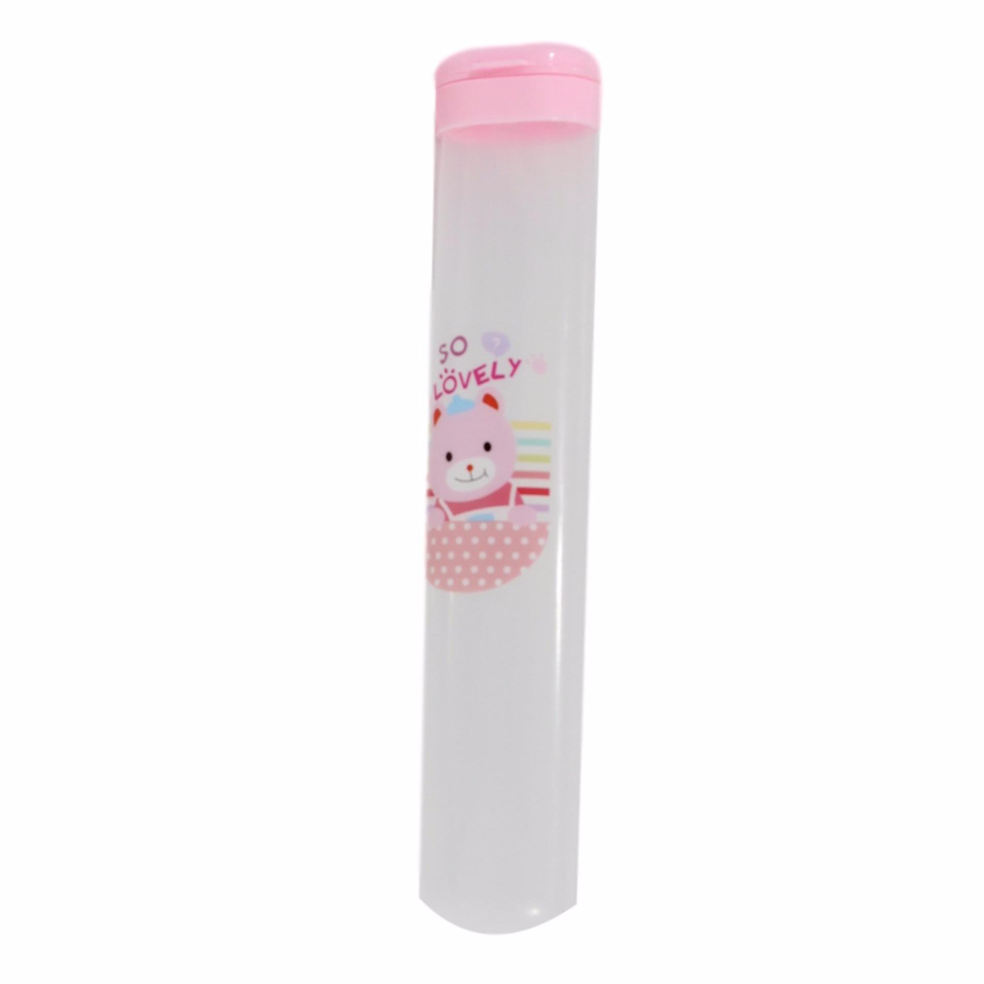 Tempat sikat gigi portable minimalis - Pink