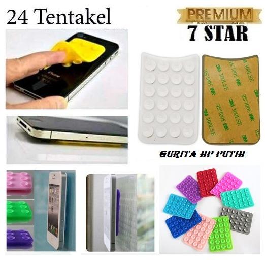 Tempelan Belakang HP Stand Holder Gurita 24 Tentakel Perekat Handphone For Universal Smartphone