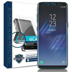 Temper Glass Samsung Galaxy S8 Plus / Samsung Galaxy S8+ Ukuran 6.2 Inch 3D Curved Full Tempered Glass Anti Gores Kaca 9H / Pelindung Layar Full Melengkung / Screen Guard / Screen Protection - Transparant