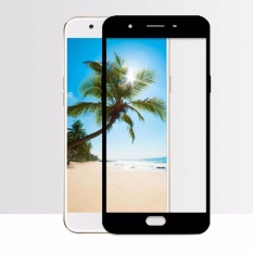 Tempered Glass For Oppo F1S Selfie Expert A59 9H Full Screen Black Screen Anti Gores Kaca / Screen Guard / Screen Protection / Temper Glass / Pelindung Layar Kaca Oppo F1S Selfie Expert A59 / Depan Only / Full Cover Layar - Black / Hitam