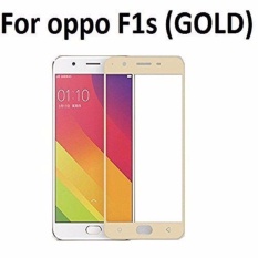 Tempered Glass For Oppo F1S Selfie Expert A59 9H Full Screen Gold Screen Anti Gores Kaca / Screen Guard / Screen Protection / Temper Glass / Pelindung Layar Kaca Oppo F1S Selfie Expert A59 / Depan Only / Full Cover Layar - Silver