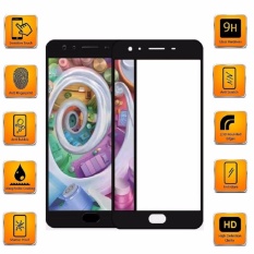 Tempered Glass For Oppo F3 Plus / F3+ 9H Full Screen Black Screen Anti Gores Kaca / Screen Guard / Screen Protection / Temper Glass / Pelindung Layar Kaca Oppo F3 Plus / F3+ / Depan Only / Full Cover Layar - Black / Hitam