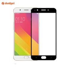 Tempered Glass Full Cover Warna Hitam Screen Protector untuk Oppo F1S