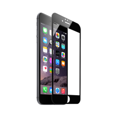Tempered Glass Full Screen Black for iPhone 6/ Iphone6/ iPhone 6G/ iPhone 6S Ukuran 4.7 Inch Anti Gores Kaca / Screen Guard / Screen protection / Depan Only - Hitam