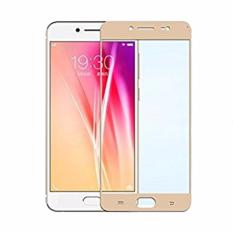 Tempered Glass Full Screen Gold For Vivo V5S 9H Screen Anti Gores Kaca / Screen Guard / Screen Protection / Temper Glass / Pelindung Layar Kaca Vivo V5S / Depan Only - Gold / Emas