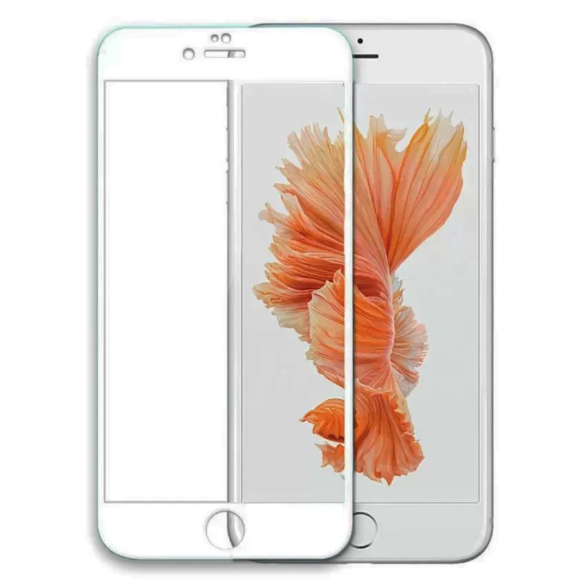 Tempered Glass Full Screen For iPhone 6 Plus / iPhone 6s Plus Screen Anti Gores Kaca / Screen Guard / Screen Protection / Temper Glass / Pelindung Layar Kaca iPhone 6Plus / iPhone 6s Plus Depan Only - Putih