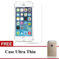 Tempered Glass untuk Iphone 5 / 5C / 5S Clear - Free Ultrathin case