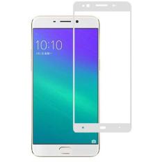 Tempered Glass Warna Oppo F1S Full Screen - Putih