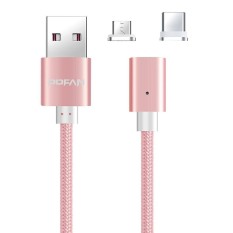 tengxun Magnetic Type-C Cable, Nylon Braided 2A USB Charger Fast Charging And Data Sync With LED Indicator Light For Samsung S6 S7,HTC,LG - intl