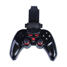 Tengxun TI-465 Multifungsi Remote Nirkabel Bluetooth Gamepad Ponsel Game Controller Joystick Gaming Handle untuk Android/IOS/TV Kotak Gamepad/Tablet/PC dengan Kabel USB --- Hitam-Intl