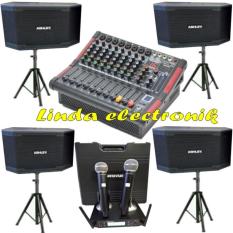 TERBARU...Paket Sound system ASHLEY 10inch 4bh Dan Power mixer ashley lm 800p