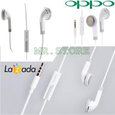 TERMURAH..!!! Handsfree OPPO f1s / f5 / find 7 L1430 jack 3.5mm Original Market - Putih