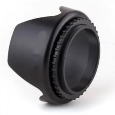 Termurah !! Lens Hood For Cameras 52mm (Screw Mount) Black Pelindung Lensa Pencegah Flare Cahaya Kamera Slr Hitam