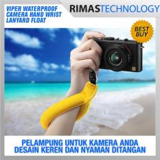 Termurah !! Viper Waterproof Camera Hand Wrist Lanyard Float For Xiaomi Yi / Xiaomi Yi 2 4k / Gopro - Yellow Kuning - Pelampung Kamera