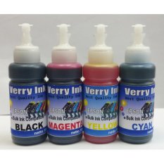 Tinta epson Isi ulang 100ml Verry ink L120 L310 L220 L360 L365 L1300 (1 set 4 warna)