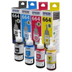 TINTA EPSON CMYK T664 L100 L110 L120 L200 L220 L210 L360 L310 L350 L385