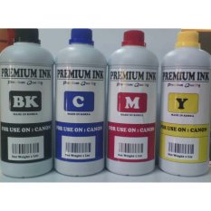 TINTA ISI ULANG / REFILL PRINTER CANON 1 LITER ( PAKET 4 WARNA )