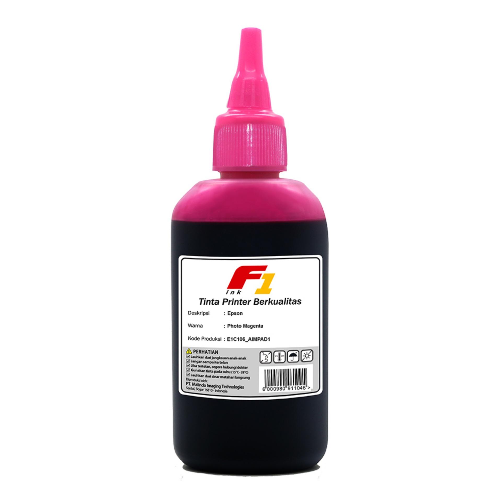 Tinta Printer F1 Ink for Epson seri T11 T13 R230 - Warna Photo Magenta 100ml
