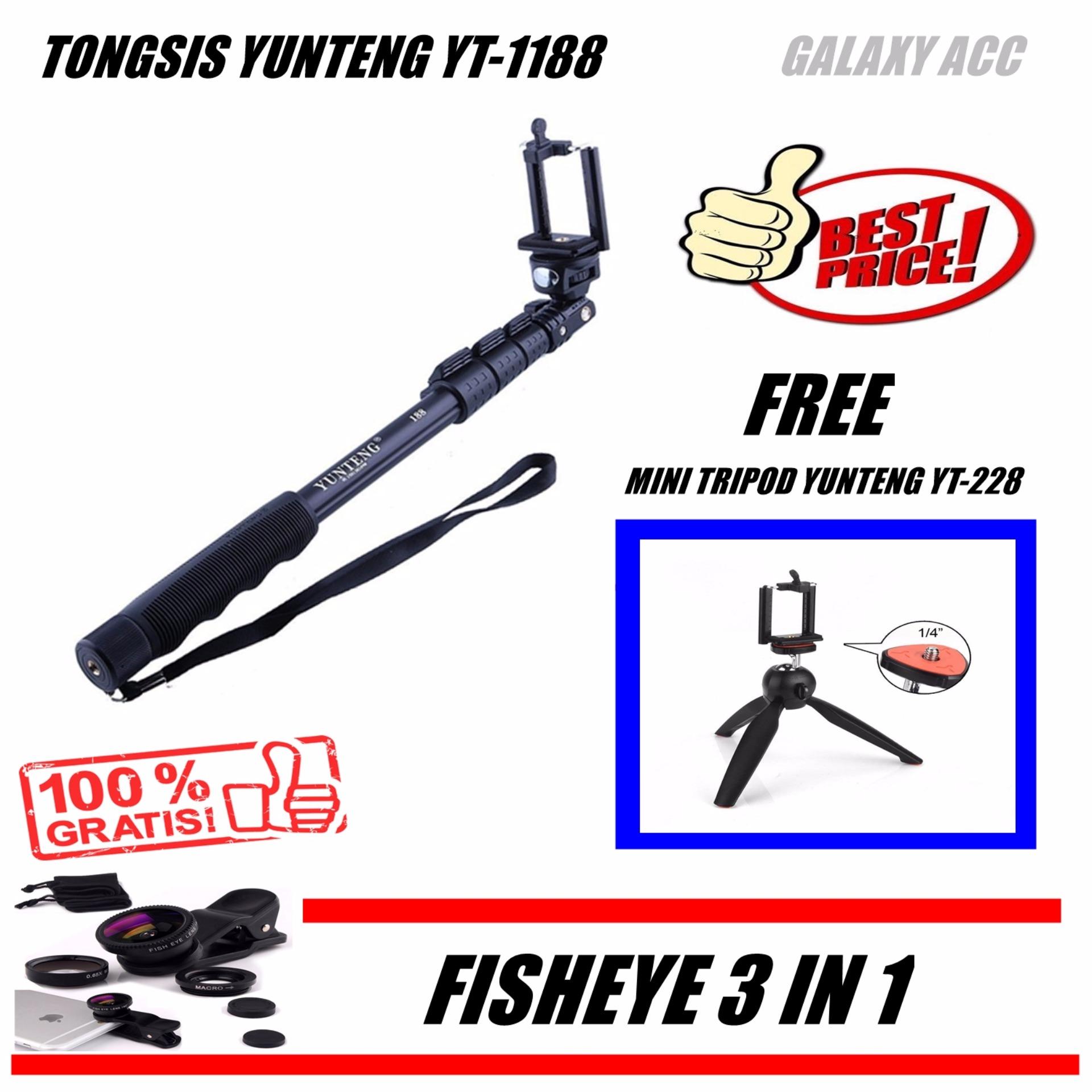 Tongsis Monopod Yunteng Yt 1188 Mini Tripod Yunteng Bonus 