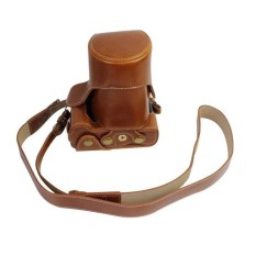 Kulit PU Paling Bagus Tas Wadah Kamera Penutup dengan Bahu Strapforcanoneos M3 Coklat (Kamera Tidak Termasuk)-Intl