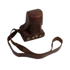 Kulit PU Paling Bagus Tas Wadah Kamera Penutup dengan Bahu Strapforcanoneos M3 Kopi (Kamera Tidak Termasuk) (Hitam) (Luar Negeri) -Intl