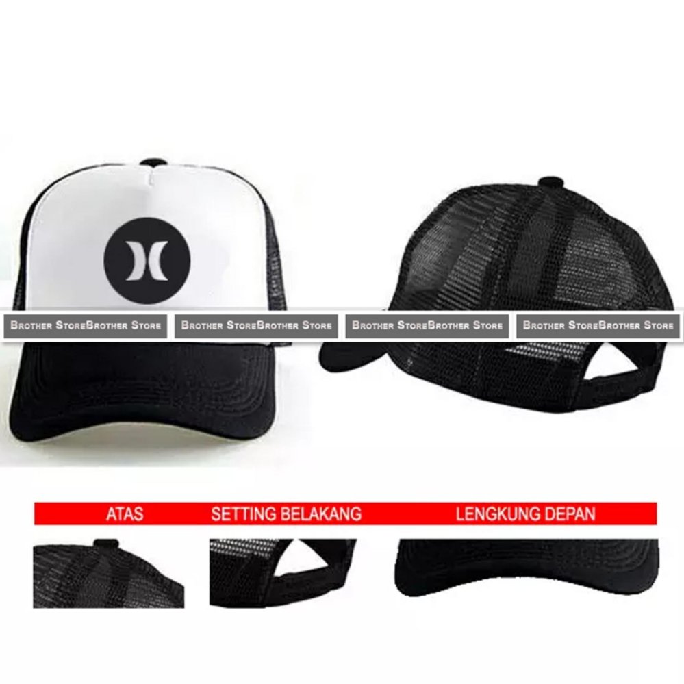 Topi Hurley / Trucker Hurley / Snapback Hurley / Topi Distro Hurley