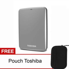 Toshiba Canvio Connect - 1TB - Silver + Pouch