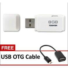 Toshiba Flashdisk 8GB - Putih + Gratis OTG USB Cable