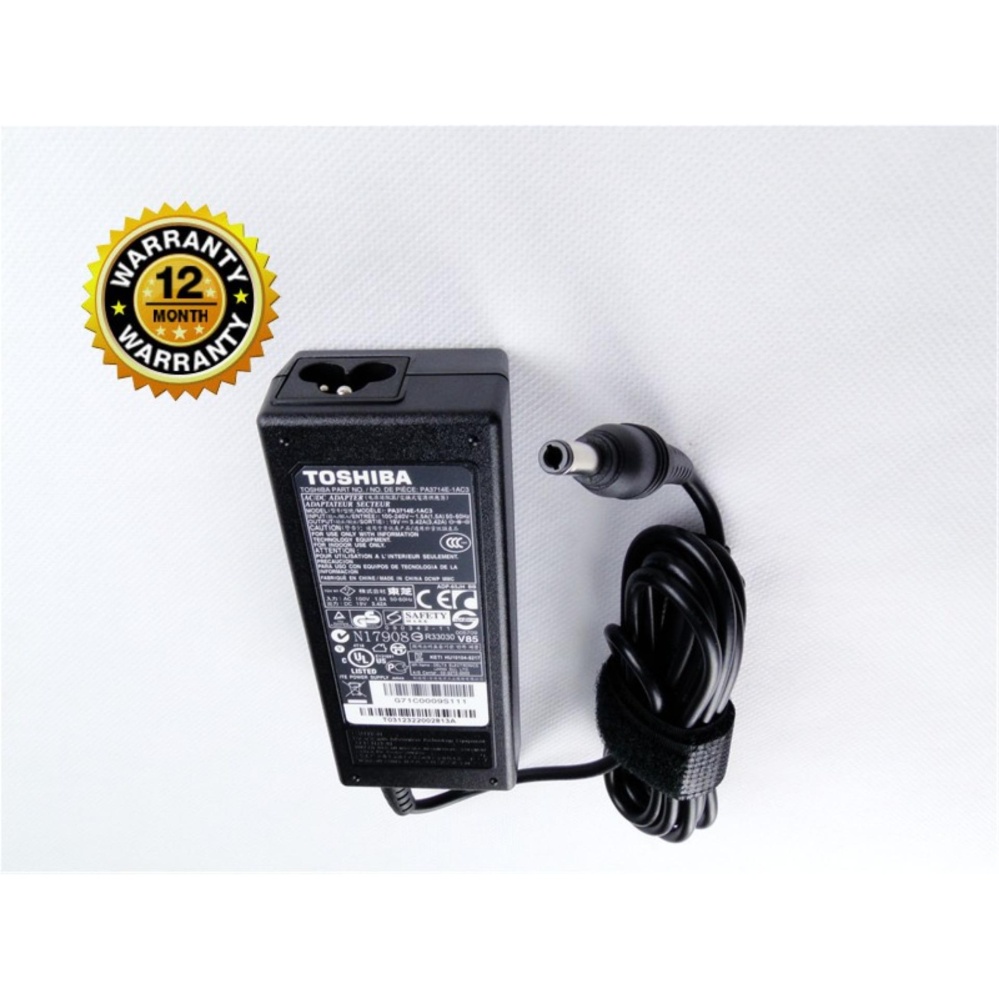 TOSHIBA Ori Adaptor Charger Notebook Laptop Satellite C600 C800 C640 L645 L745 L800 L510 M200 19V 3.42A  (5.5*2.5)