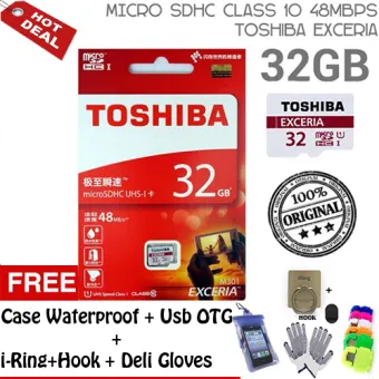 Toshiba Original Micro SD 32GB Exceria UHS-1 Class 10 Speed 48mb/s +