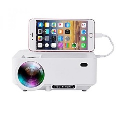 Touyinger Ditingkatkan Rumah Mini Multimedia LED HD Video Proyektor Iphone/ipad Airplay dengan Pengisian USB Kabel 1080 P Yang Didukung -Intl
