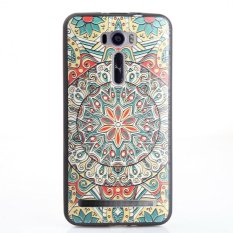 TPU 3D lukisan timbul Case penutup untuk Asus Zenfone 2 Laser ze601kl (mistik kompas) - International