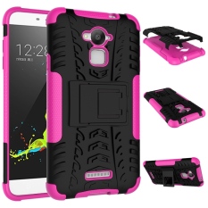 TPU dan PC Shockproof Heavy Duty Combo Hybrid Lapisan Grip Case untuk Coolpad CATATAN 3/8676-A01 (hitam/Pink) -Intl