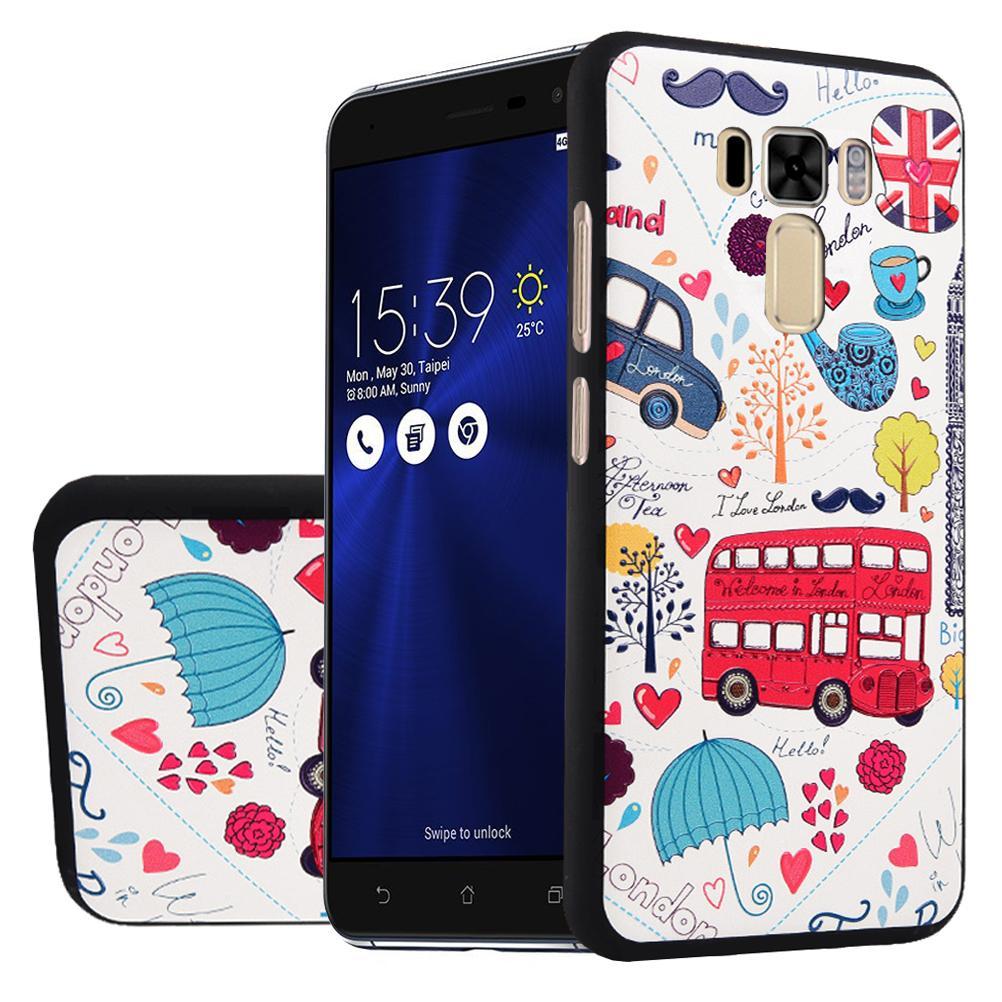 TPU Case untuk Asus Zenfone 3 Laser ZC551KL 13,97 cm pola 3D timbul lukisan seri aling-aling - International