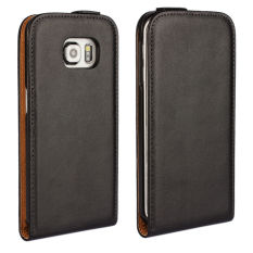 TPU Flip Asli Penutup Berbahan Kulit Dudukan untuk Samsung Galaxy Series (Hitam)-Intl