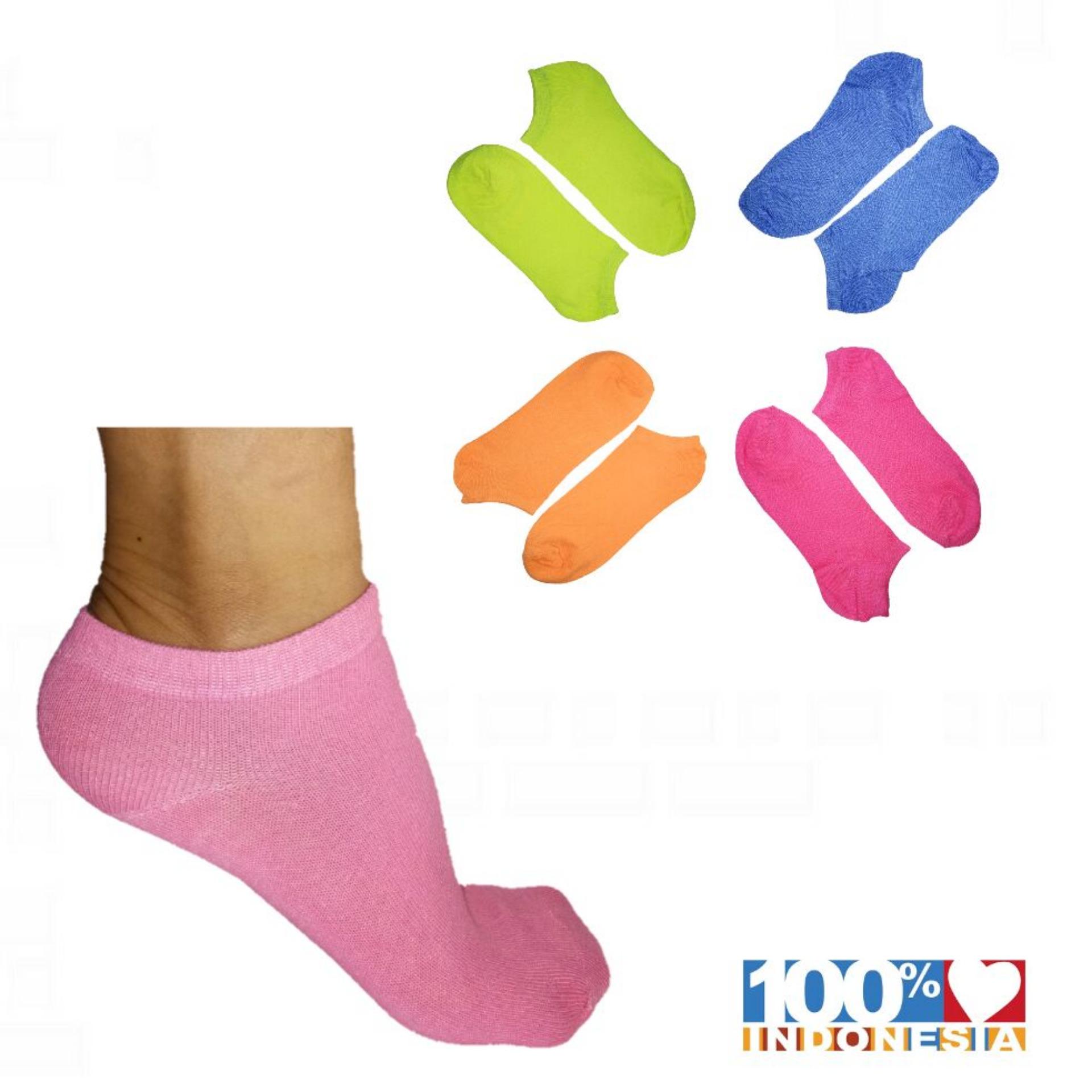 Tradewear Kaos Kaki Fashion Wanita - 4Pcs Multicolor
