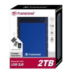 TRANSCEND STOREJET 25H3 2TB HARDDISK EXTERNAL - BLUE