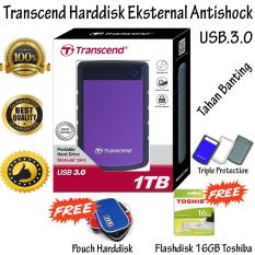 Transcend Storejet 25H3 1TB USB3.0 AntiShock Triple Protection HardDisk External Portable 2.5