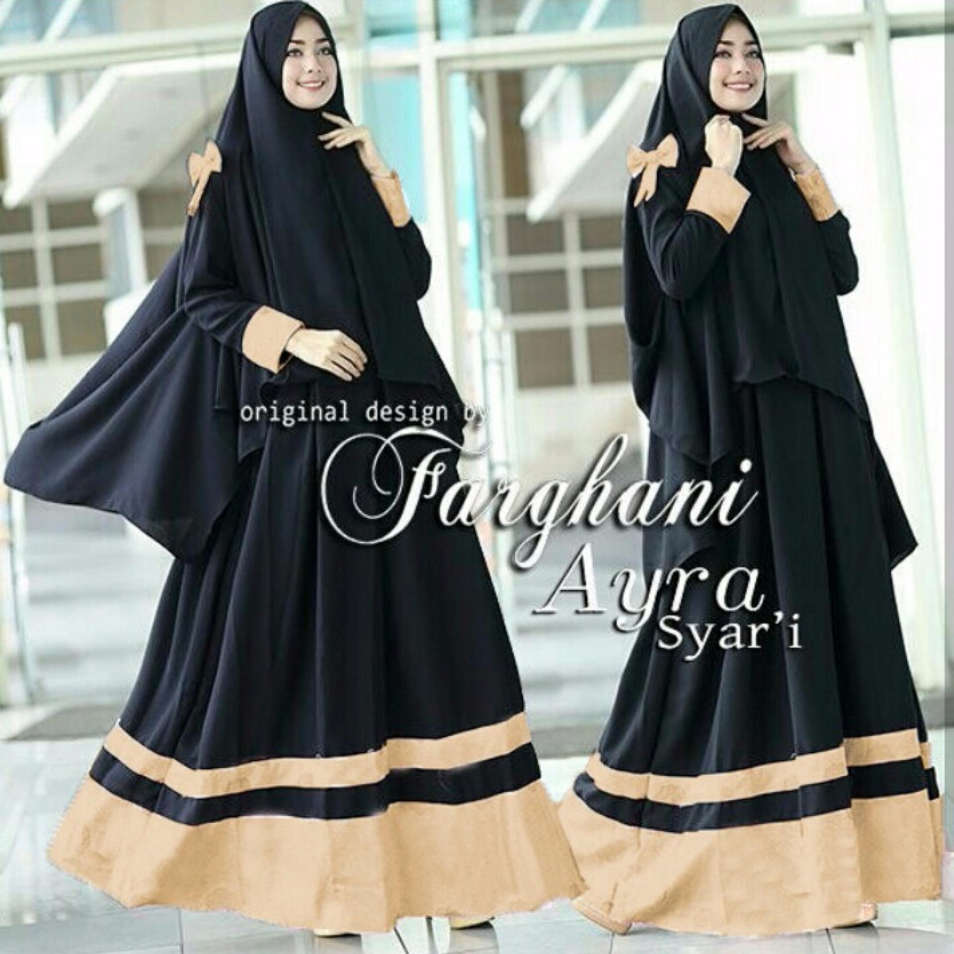 Trend Baju - Syari Maxi Bergo - Hitam