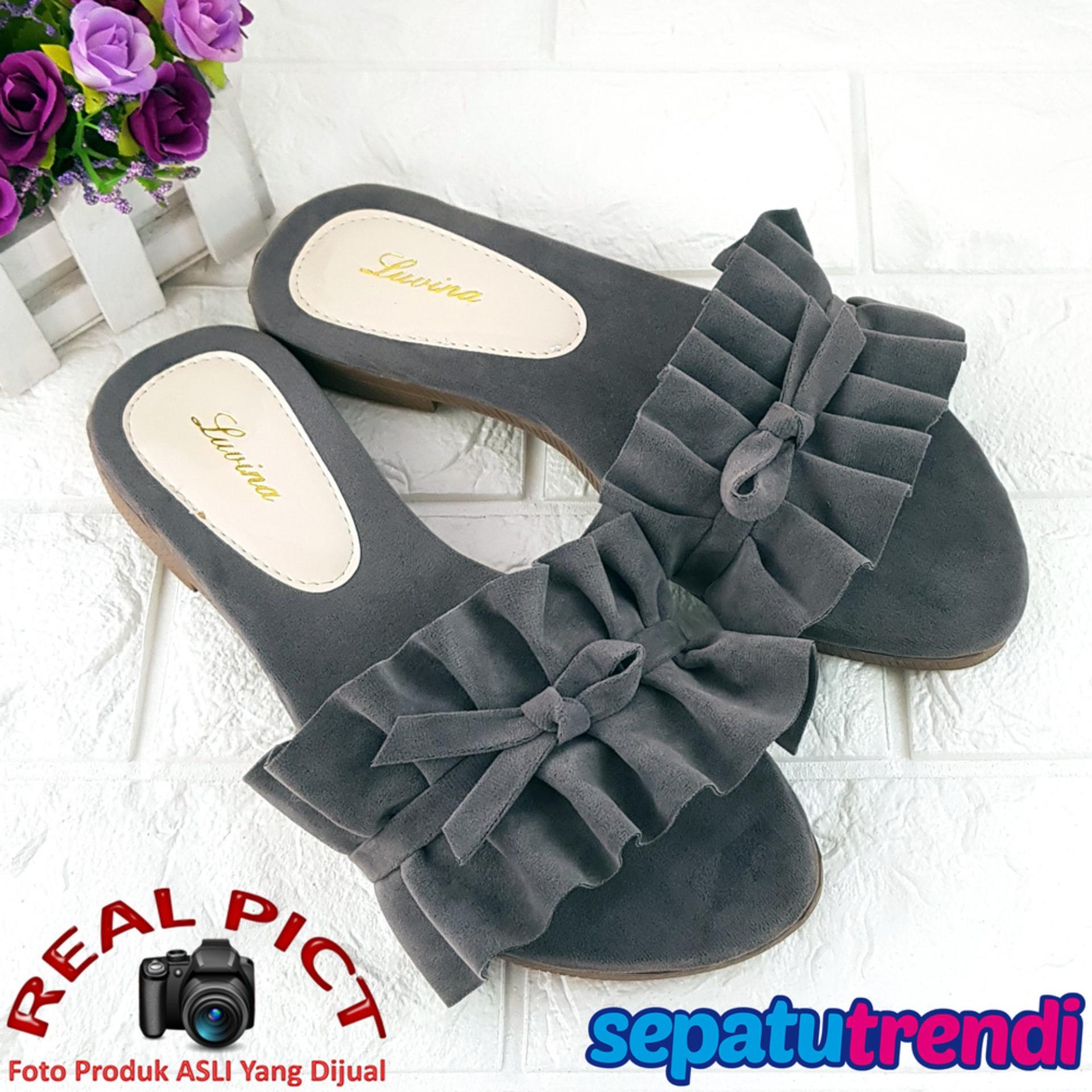 Trendi Sandal Wanita Teplek Elegan LVRDA