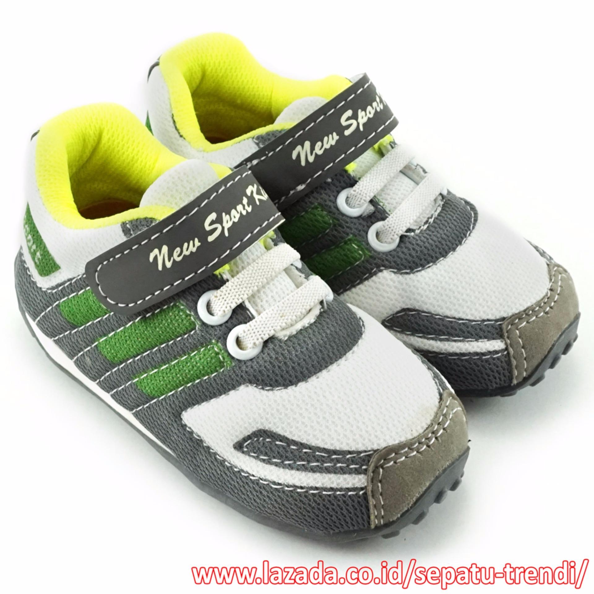 TrendiShoes Sepatu Anak Laki New Sport Kids DKDS - Hijau