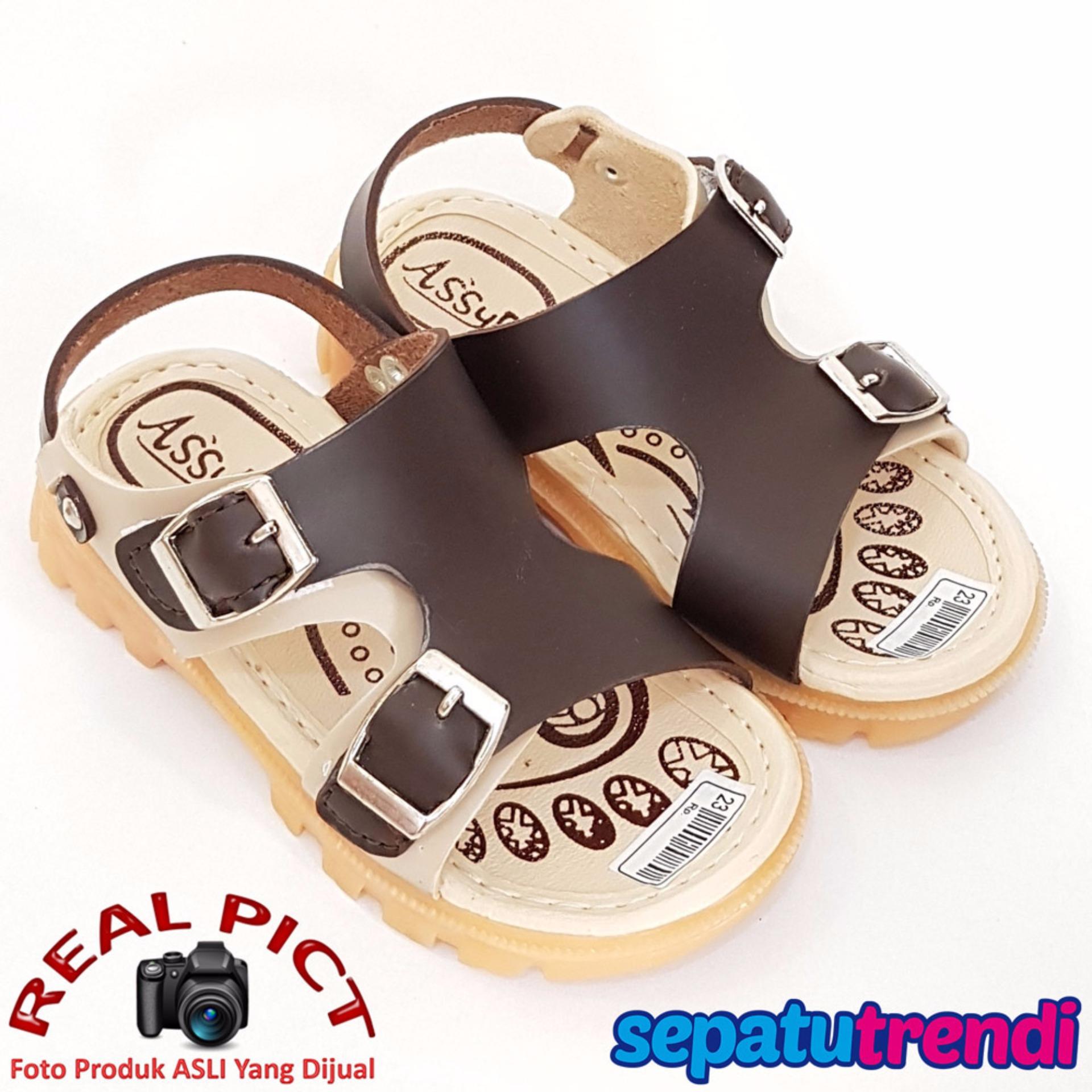 Harga Koko Anak Laki2 Termurah 2018 Di Bawah 200 RibuTrend Baju TrendiShoes Sepatu Sandal Anak Laki ASGS2 Brown Beige