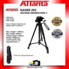 Tripod ATTanta Kaiser 203 for DSLR, Mirrorless atau HP + Tas Tripod
