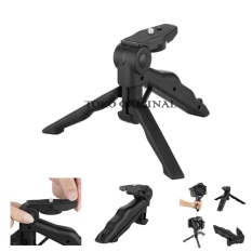 Tripod Mini Foldable 2 in 1 untuk DSLR - Hitam