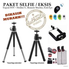 Tripod Mini For Handphone And Camera - Gratis Fish Eye Lens + Remote Shutter