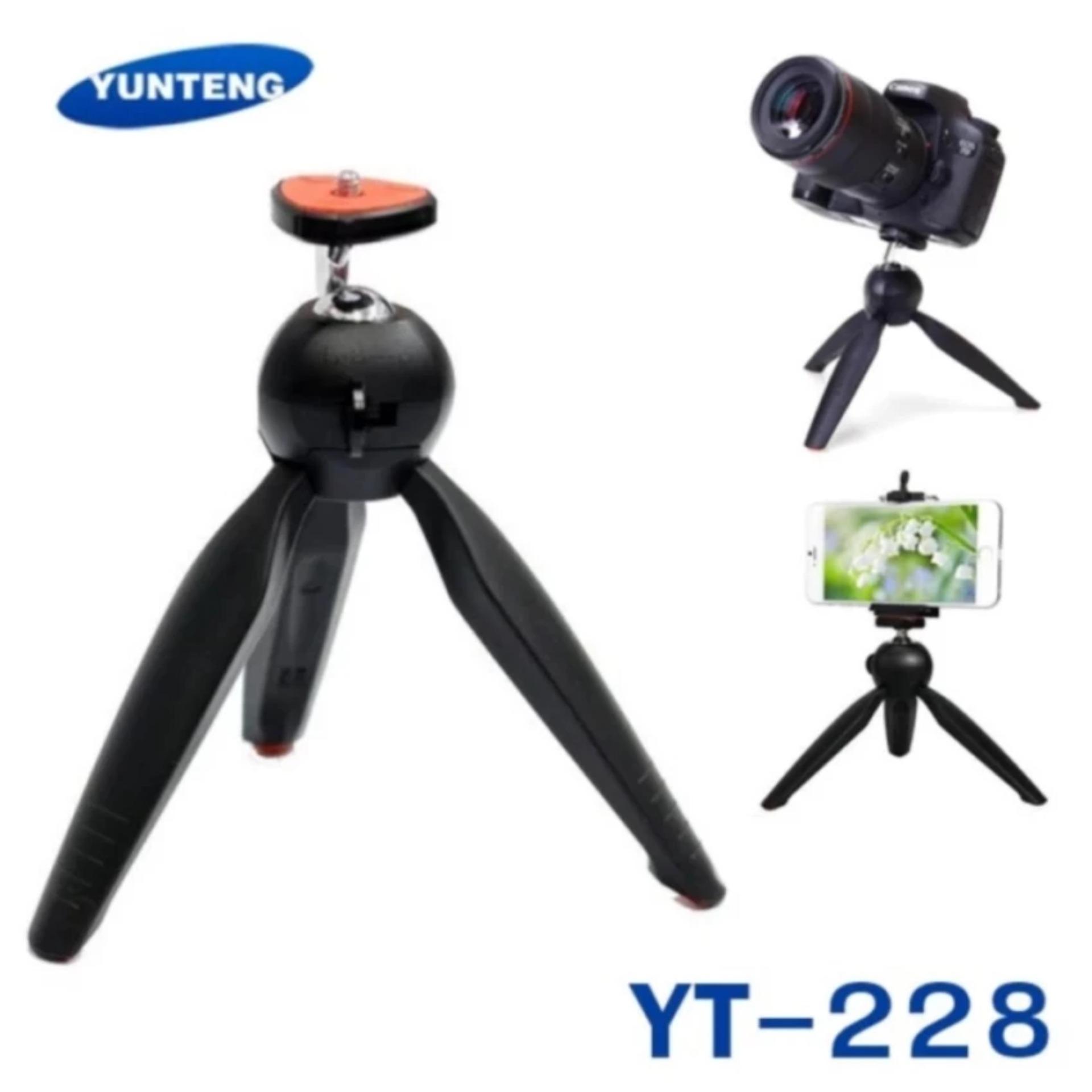 Tripod Yunteng Mini YT-228 Original - Hitam