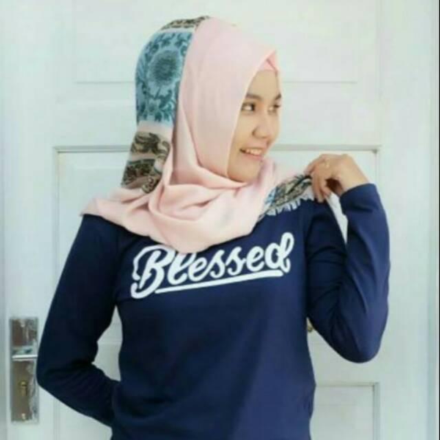 Tumblr Tee/T-Shirt/Kaos BLESSED Navi