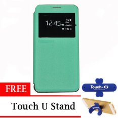 TUNEDESIGN FolioAir Leathercase Samsung Galaxy Alpha Green/Hijau Book Cover Book Case Flip Cover Flip Case Casing Hp Casing Handphone