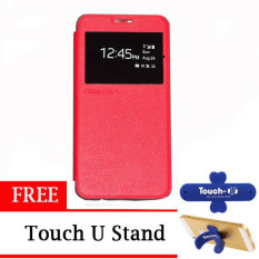TUNEDESIGN FolioAir Leather Case for Samsung Galaxy Core 2 - Merah
