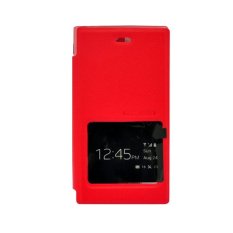 TUNEDESIGN FolioAir Leathercase Blackberry Z3 - Red/Merah Book Cover Book Case Flip Cover Flip Case Casing Hp Casing Handphone